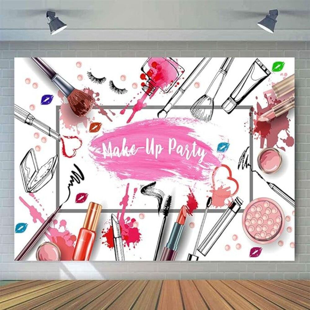 Makeup Party Photography Backdrop NEW